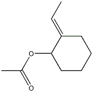 2-Ethylidenecyclohexanol acetate 结构式