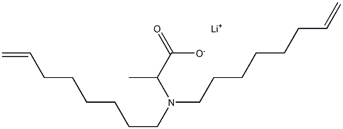 2-[Di(7-octenyl)amino]propanoic acid lithium salt 结构式