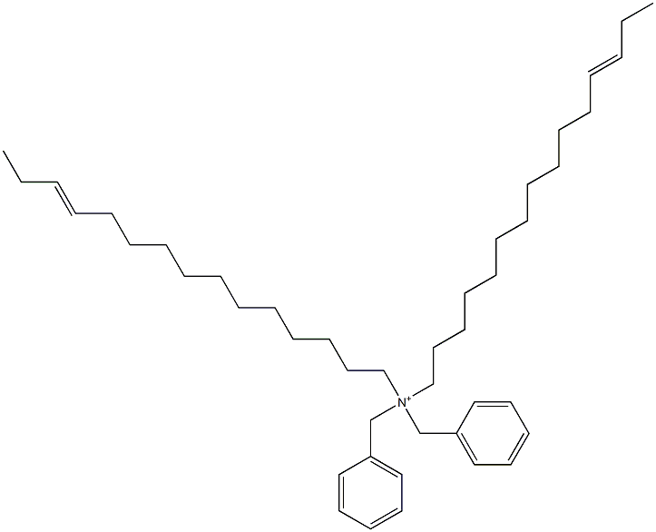 Di(12-pentadecenyl)dibenzylaminium 结构式