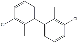 2,2'-Dimethyl-3,3'-dichlorobiphenyl 结构式