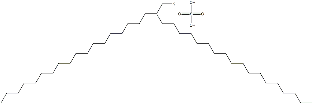 Sulfuric acid 2-octadecylicosyl=potassium salt 结构式