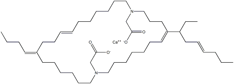 Bis[N,N-di(7-undecenyl)glycine]calcium salt 结构式