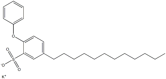 2-Phenoxy-5-dodecylbenzenesulfonic acid potassium salt 结构式