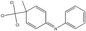 N-[4-(Trichloromethyl)-4-methyl-2,5-cyclohexadiene-1-ylidene]aniline 结构式