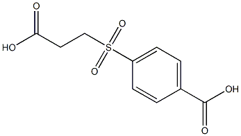 4-[(2-Carboxyethyl)sulfonyl]benzoic acid 结构式