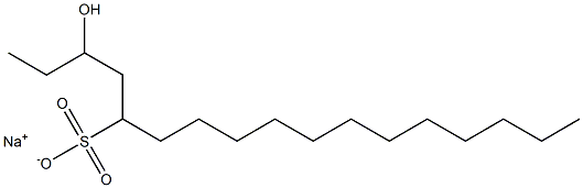 3-Hydroxyheptadecane-5-sulfonic acid sodium salt 结构式