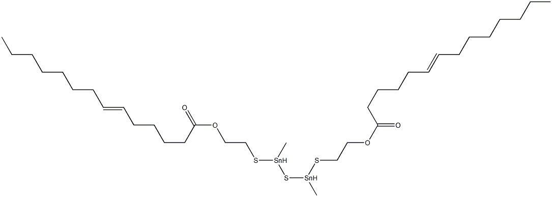 Bis[methyl[[2-(5-tridecenylcarbonyloxy)ethyl]thio]stannyl] sulfide 结构式