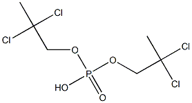 Phosphoric acid hydrogen bis(2,2-dichloropropyl) ester 结构式