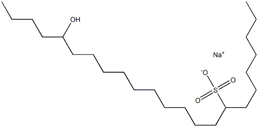 19-Hydroxytricosane-8-sulfonic acid sodium salt 结构式