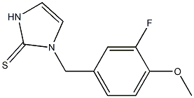 1-(3-Fluoro-4-methoxybenzyl)-1H-imidazole-2(3H)-thione 结构式