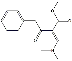 2-[(Dimethylamino)methylene]-3-oxo-4-phenylbutyric acid methyl ester 结构式