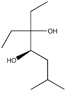 [R,(+)]-3-Ethyl-6-methyl-3,4-heptanediol 结构式