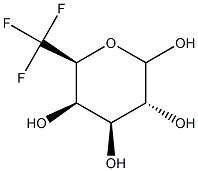 6,6,6-Trifluoro-6-deoxy-D-galactopyranose 结构式