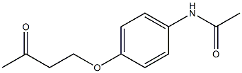 4'-(3-Oxobutyl)oxyacetanilide 结构式