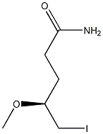 [S,(-)]-5-Iodo-4-methoxyvaleramide 结构式