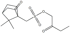 (7,7-Dimethyl-2-oxobicyclo[2.2.1]heptan-1-yl)methanesulfonic acid 2-oxobutyl ester 结构式