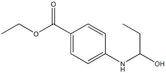 4-[(1-Hydroxypropyl)amino]benzoic acid ethyl ester 结构式