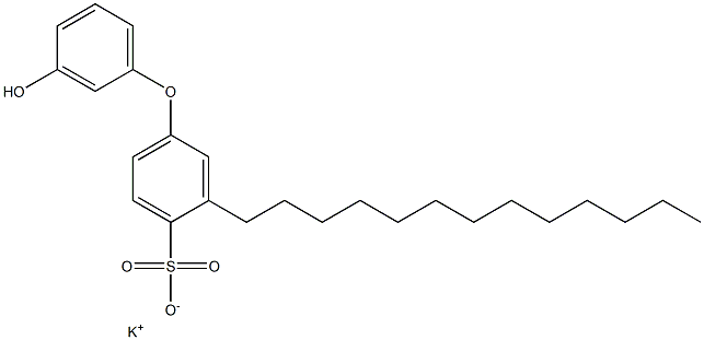 3'-Hydroxy-3-tridecyl[oxybisbenzene]-4-sulfonic acid potassium salt 结构式