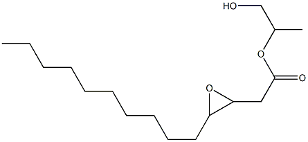 3,4-Epoxymyristic acid 2-hydroxy-1-methylethyl ester 结构式