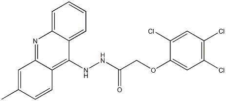 N'-(3-Methylacridin-9-yl)-2-(2,4,5-trichlorophenoxy)acetohydrazide 结构式