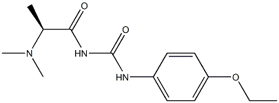 1-(N,N-Dimethylalanyl)-3-(p-ethoxyphenyl)urea 结构式