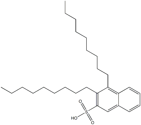 3,4-Dinonyl-2-naphthalenesulfonic acid 结构式