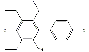 3,5,6-Triethyl-1,1'-biphenyl-2,4,4'-triol 结构式