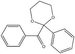 2-Phenyl-2-benzoyl-1,3-dioxane 结构式
