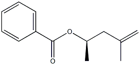 (-)-Benzoic acid (R)-4-methyl-4-pentene-2-yl ester 结构式