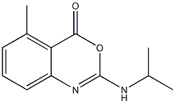 2-Isopropylamino-5-methyl-4H-3,1-benzoxazin-4-one 结构式