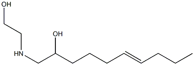 1-[(2-Hydroxyethyl)amino]-6-decen-2-ol 结构式