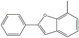 2-Phenyl-7-methylbenzofuran 结构式