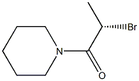 (+)-1-[(S)-2-Bromopropionyl]piperidine 结构式