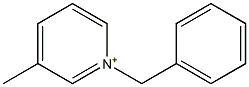 1-Benzyl-3-methylpyridinium 结构式