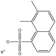 7,8-Dimethyl-1-naphthalenesulfonic acid potassium salt 结构式