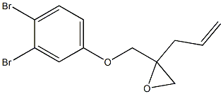 3,4-Dibromophenyl 2-allylglycidyl ether 结构式