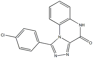 1-(4-Chlorophenyl)[1,2,4]triazolo[4,3-a]quinoxalin-4(5H)-one 结构式