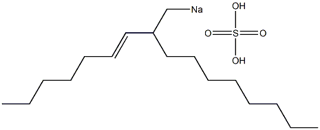 Sulfuric acid 2-(1-heptenyl)decyl=sodium ester salt 结构式