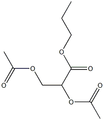 (-)-2-O,3-O-Diacetyl-L-glyceric acid propyl ester 结构式