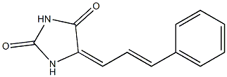 5-(3-Phenyl-2-propenylidene)hydantoin 结构式
