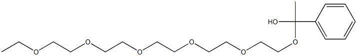 2-Phenyl-2-methyl-1,3,6,9,12,15,18-heptaoxaicosane 结构式