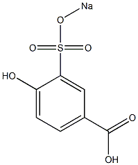 4-Hydroxy-3-(sodiosulfo)benzoic acid 结构式