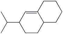 1,2,3,4,4a,5,6,7-Octahydro-7-isopropylnaphthalene 结构式