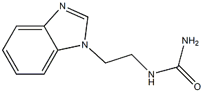 1-[2-(1H-Benzimidazol-1-yl)ethyl]urea 结构式