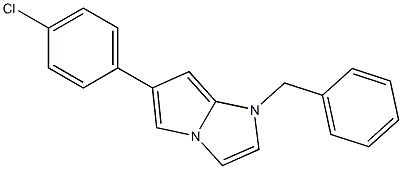 1-Benzyl-6-(4-chlorophenyl)-1H-pyrrolo[1,2-a]imidazole 结构式