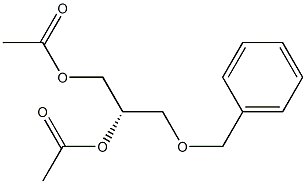 Diacetic acid (S)-3-(benzyloxy)propane-1,2-diyl ester 结构式