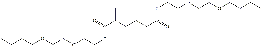 2,3-Dimethyladipic acid bis[2-(2-butoxyethoxy)ethyl] ester 结构式