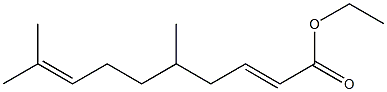 (2E)-5,9-Dimethyl-2,8-decadienoic acid ethyl ester 结构式