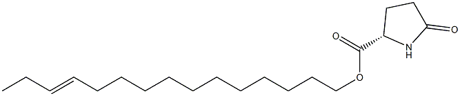 (S)-5-Oxopyrrolidine-2-carboxylic acid 12-pentadecenyl ester 结构式