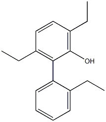 3,6-Diethyl-2-(2-ethylphenyl)phenol 结构式